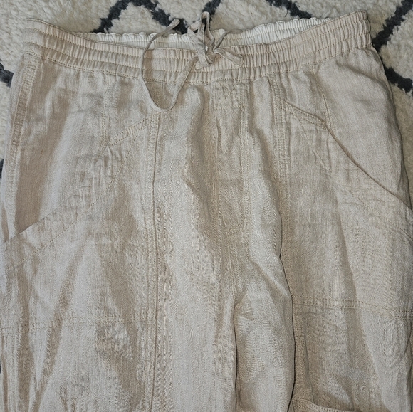Free people Feelin Good  linen cotton cargo M beige - Picture 3 of 12